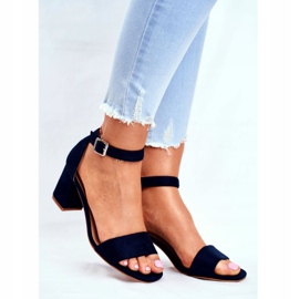 Vinceza Ženske sandale od antilopa Navy Blue sve više i više! tamnoplava 1