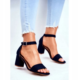 Vinceza Ženske sandale od antilopa Navy Blue sve više i više! mornarsko plava 2