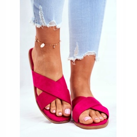 Pojas za ženske papuče na križu Fuksija Filipini ružičasta 2