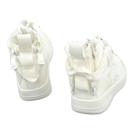 Big Star Velike zvijezde visoke tenisice za eko košulje Białurówka White bijela 3