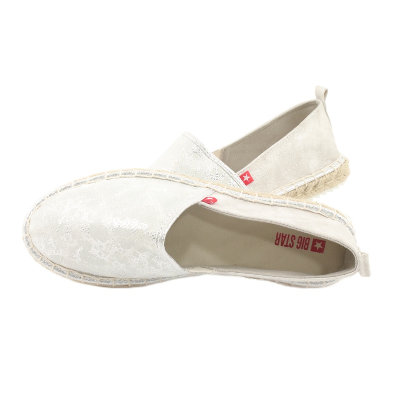 Big Star Espadrile velike zvijezde 274A514 srebro siva 6