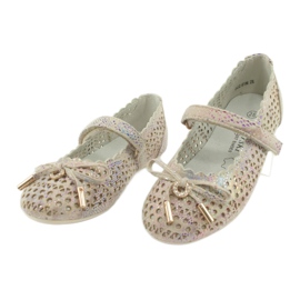 S.Barski Ažurne balerine s čičkom Barski Remtro smeđa višebojan 3