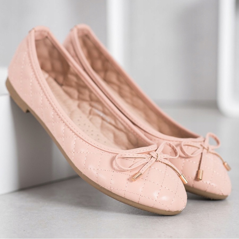 Diamantique Prošivene balerine raznobojna ružičasta 1