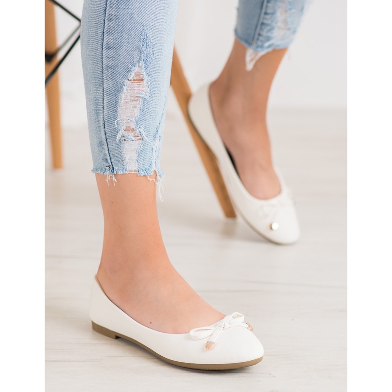Diamantique Klasične bijele balerine bijela 1