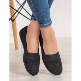 Bona Suede Slip On Shoes crno 1