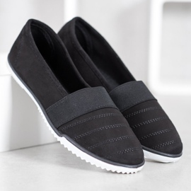 Bona Suede Slip On Shoes crna 2