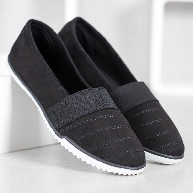 Bona Suede Slip On Shoes crno 2