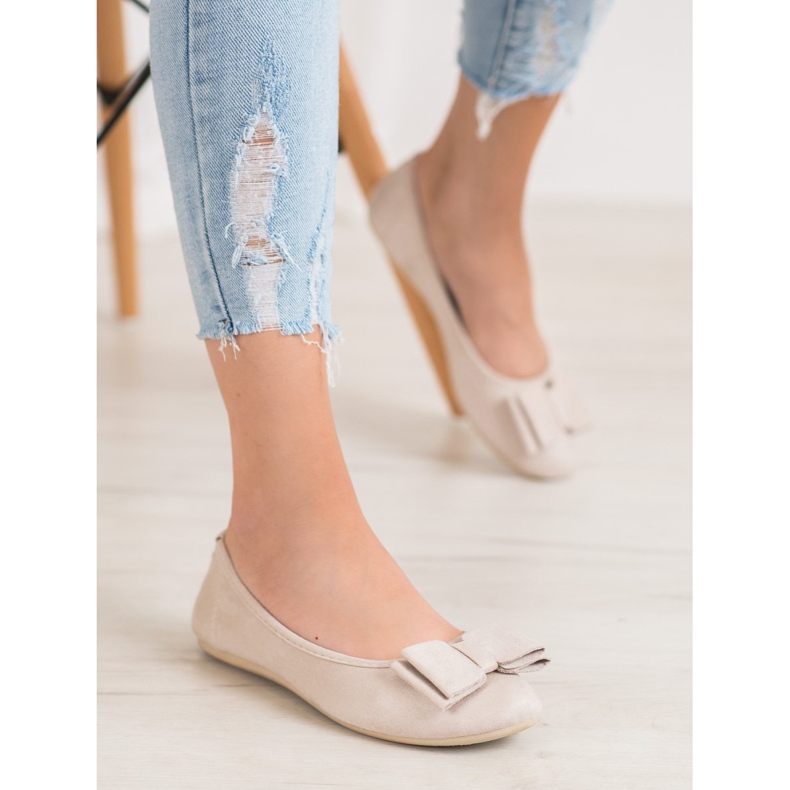 Bona Elegantna balerina s mašnom smeđa 2