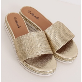 Zlatne ženske zlatne papuče 222-32 zlatne zlatni 1