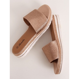 Šampanjec ženske papuče 222-32 Champagne zlatni 1