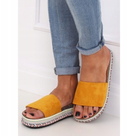 Ženske medene papuče BQ-50 Žuta žuta boja 1