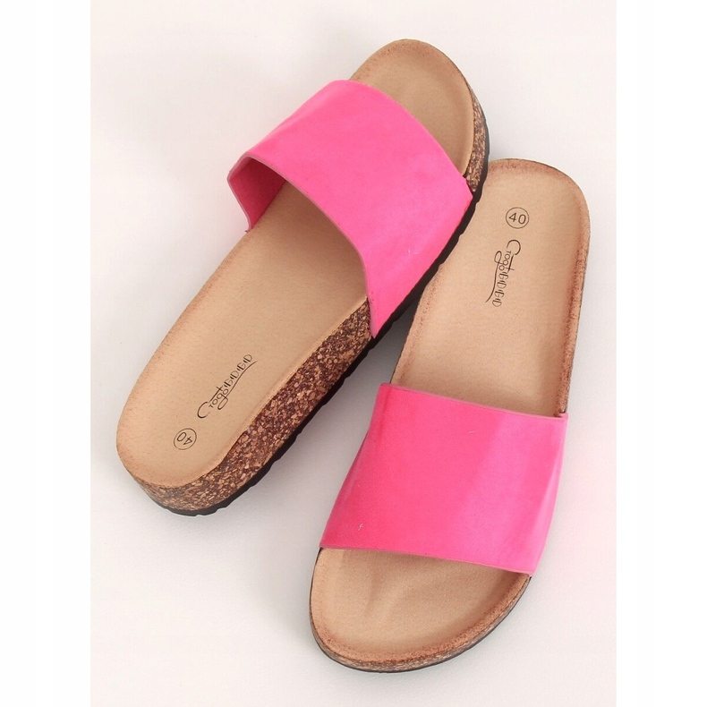 Ružičaste papuče potplata G-572 Fuscha od pluta ružičasta 1