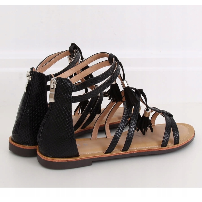 Crne boho sandale JN806 Black crno 1