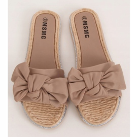 Ženske bež papuče WS9020 Light Camel 1