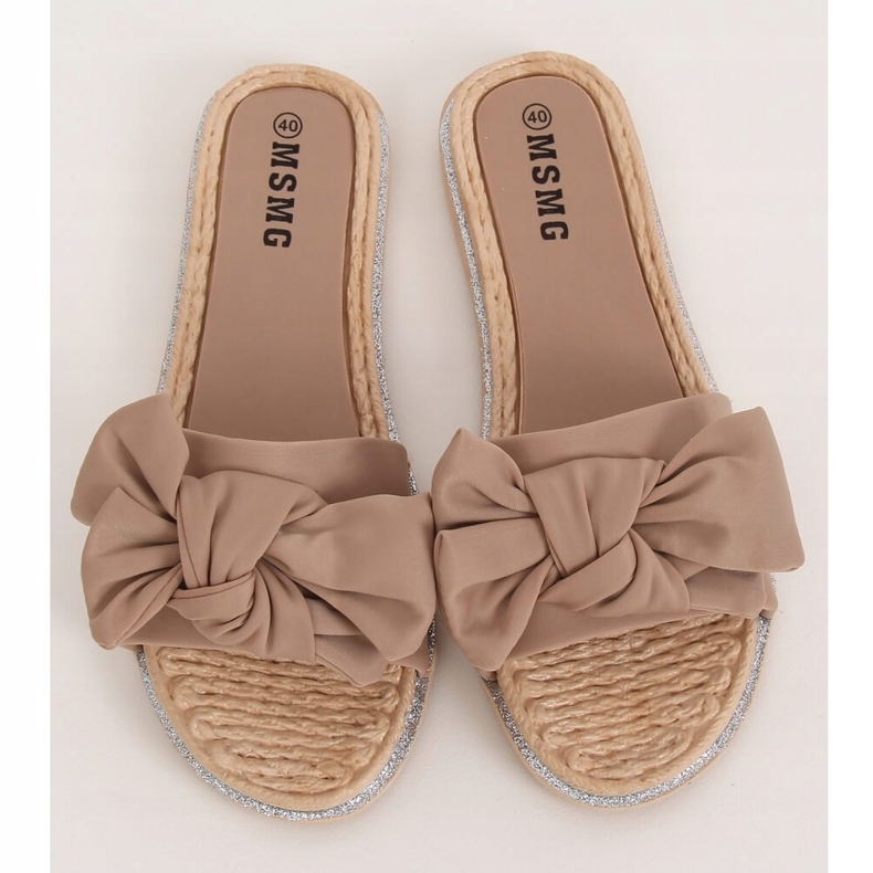 Ženske bež papuče WS9020 Light Camel 1