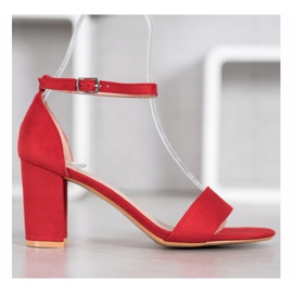 Anesia Paris Sandale s visokim potpeticama crvena 2