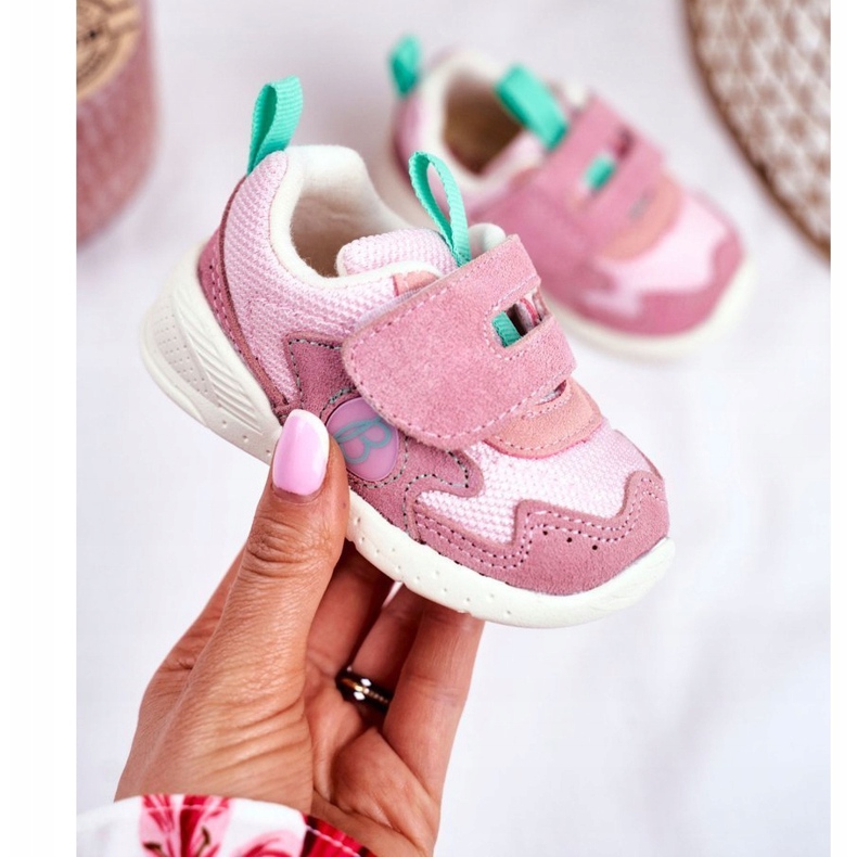 Apawwa Sportske dječje cipele s čičak antilop ružičastim malbredom ružičasta 1