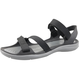 Crocs Swiftwater sandala sa trakom W 204804-001 crno siva 1