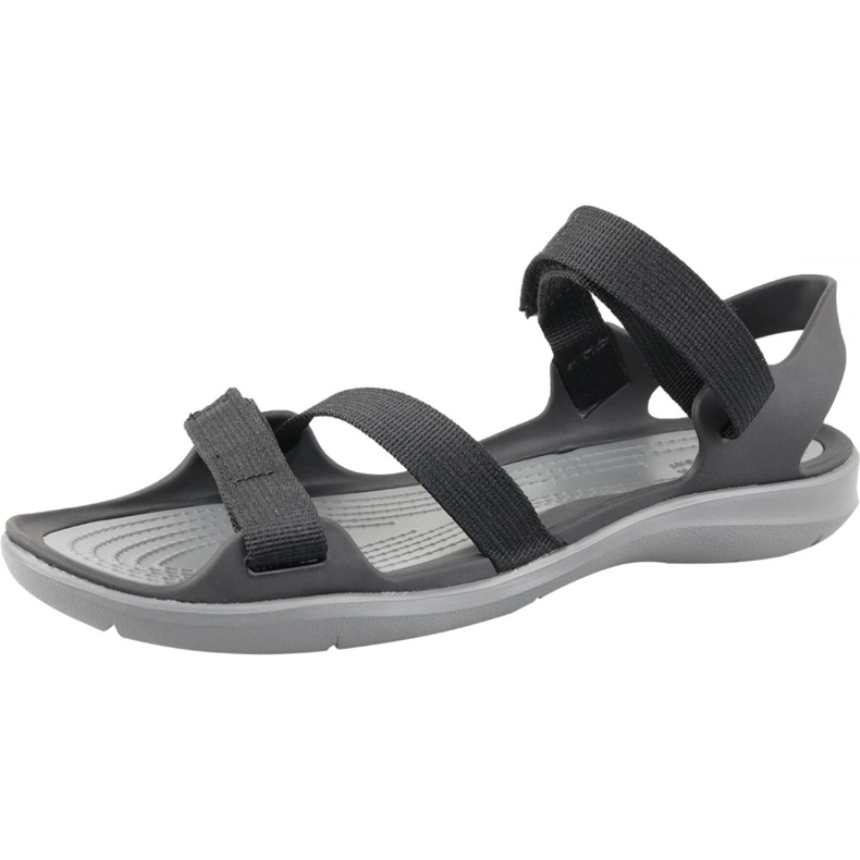 Crocs Swiftwater sandala sa trakom W 204804-001 crno siva 1