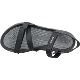 Crocs Swiftwater sandala sa trakom W 204804-001 crno siva 2