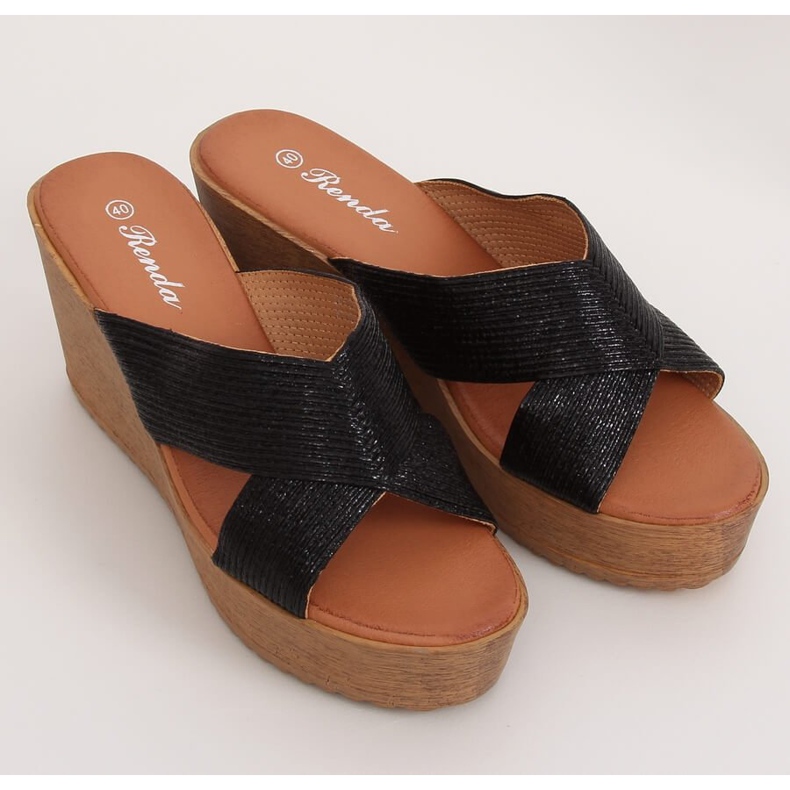 Crne Crne crne papuče 10-235 Crne crno 1