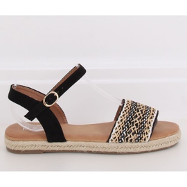 Crne ženske sandale espadrile WH933 Crne crna 2