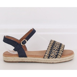 Ženske sandale espadrile tamnoplave WH933 Denim plave mornarsko plava 1