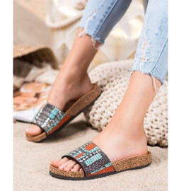 Bona Papuče s perlicama višebojan 1