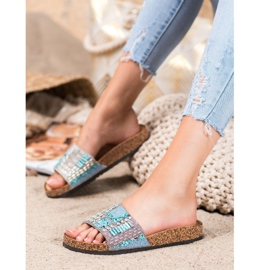 Bona Papuče s perlicama višebojan 1