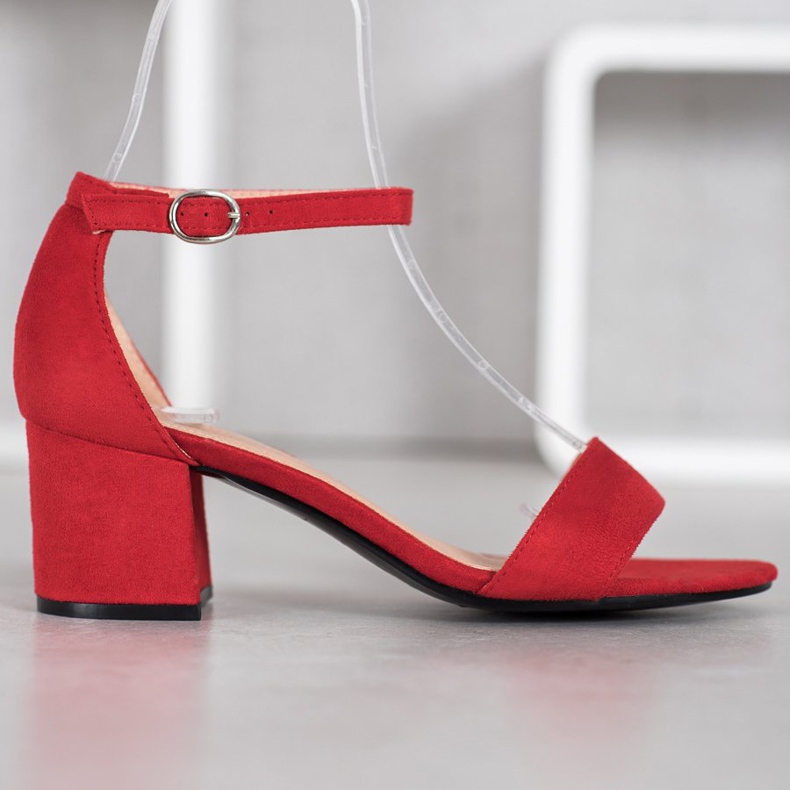 Diamantique Ležerne sandale na šanku crvena 2