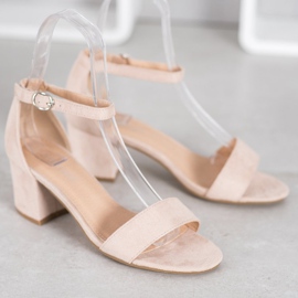 Diamantique Ležerne sandale na šanku smeđa 1