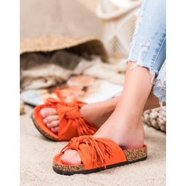 Bestelle Papuče od antilopa s resama naranča 1