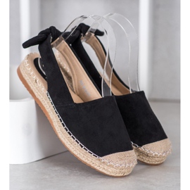 Nio Nio Espadrile s otkrivenom petom crno 2