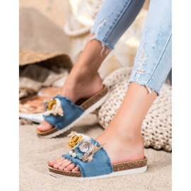 SHELOVET Modne papuče plava 2