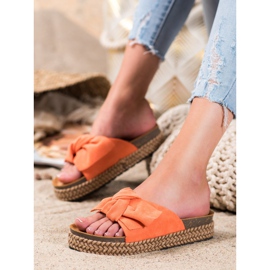 Comer Papuče na visokoj platformi narančasta 1