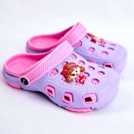 Giolan Dječje papuče pjene Crocs Violet Girl ljubičasta ružičasta 1