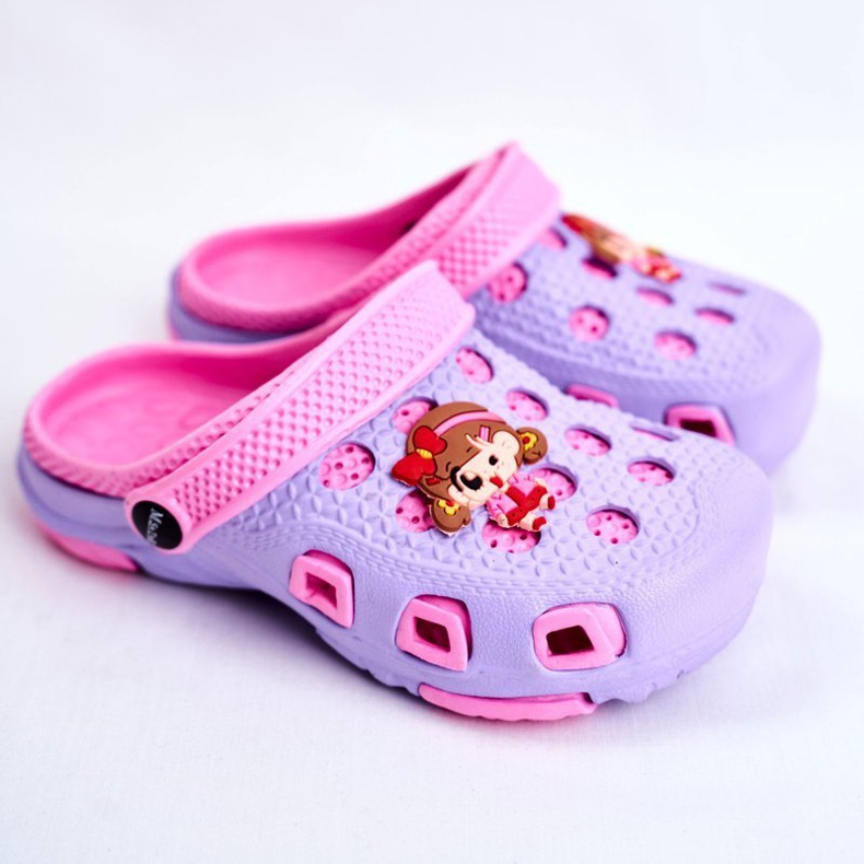 Giolan Dječje papuče pjene Crocs Violet Girl ljubičasta ružičasta 1