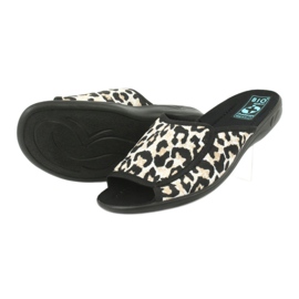 Adanex 13795 panter ženske papuče bež crno 3