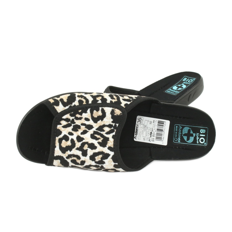 Adanex 13795 panter ženske papuče bež crna 4