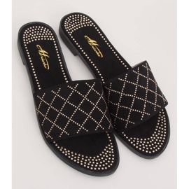 Crne ženske crne papuče Q-85 Black crna 1