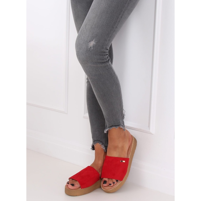 Crvene Ženske crvene papuče G-576 Crvene crvena 2