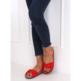 Crvene papuče potplata G-5026 od crvenog pluta crvena 1
