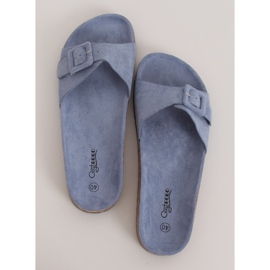 Plave papuče potplata G-5026 od plavog pluta plava 1