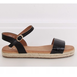 Crne sandale espadrile WH939 Crne crno 2