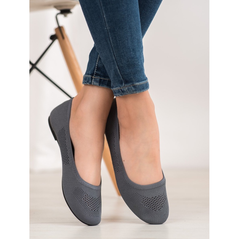 BAOLIKANG Sive otvorene balerine siva 1