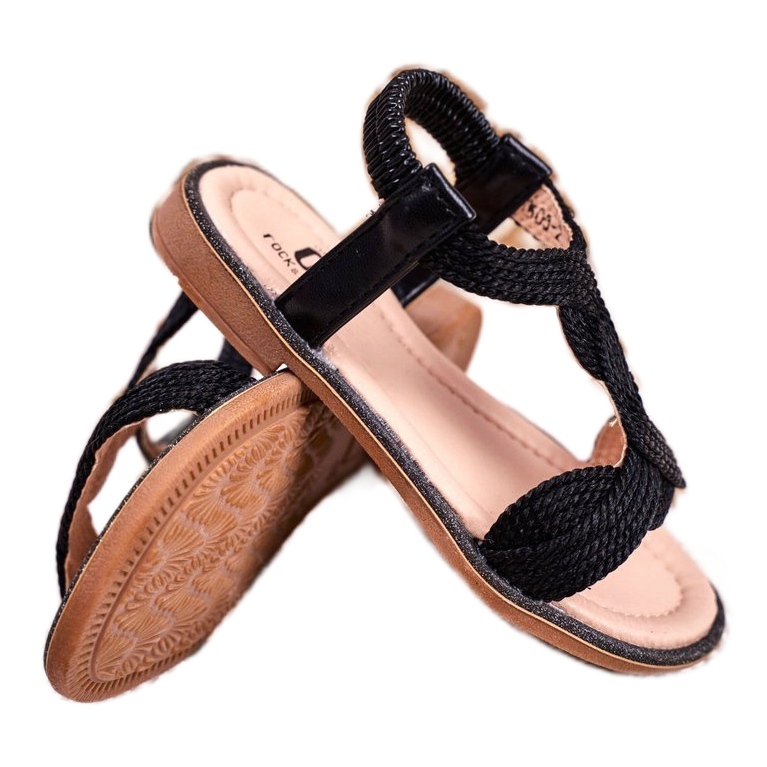 FRROCK Dječje crne sandale Lamado crna 3