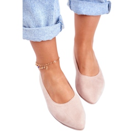 SEA Ženske balerinke od eko-antilopa Pink Bellissima ružičasta 3