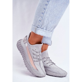 Ženske sportske cipele, lagane, prozračne sive boje Lumiere siva 1