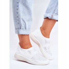 PS1 Ženske sportske klizne cipele bijele boje sa kubnim cirkonijom Sidonim bijela 2