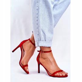 PS1 Ženske sandale na klasičnoj peti Red Basilian crvena 1